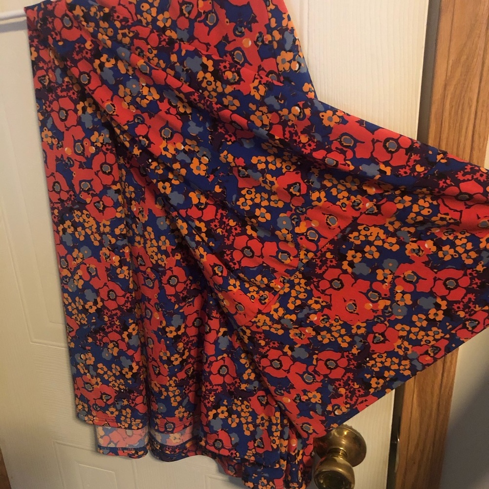 Medium multi-colored floral LulaRoe Maxi Skirt